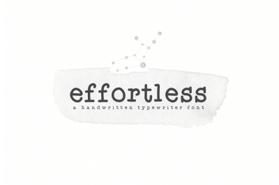 Effortless - A Typewriter Font