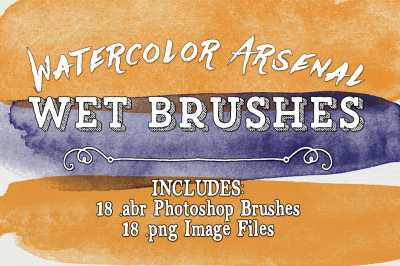 Watercolor Arsenal Wet Photoshop Brushes