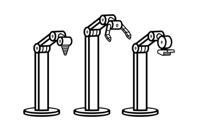 Set of robotic arms