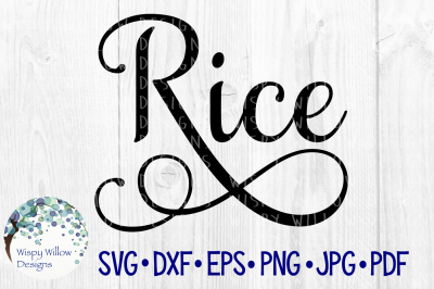 Rice Elegant Scroll Label SVG/DXF/EPS/PNG/JPG/PDF