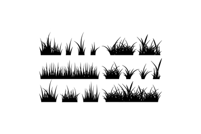 Monochrome illustration of grass