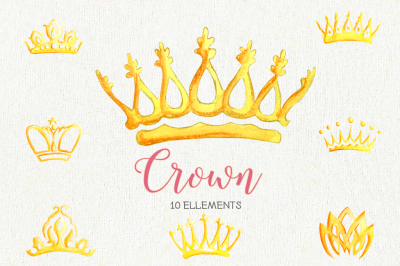 Popular Watercolor Crowns