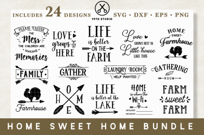 Home sweet home SVG Bundle | M14