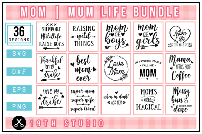 Mom | Mum SVG Bundle | M23