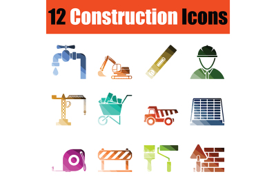 Construction icon set