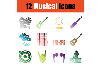 Musical icon set