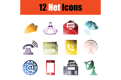 Communication icon set