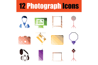 Photography icon set