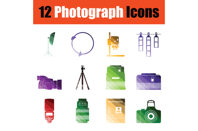 Photography icon set