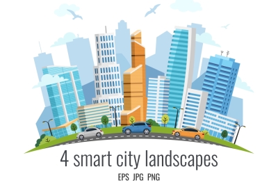 4 smart city landscapes
