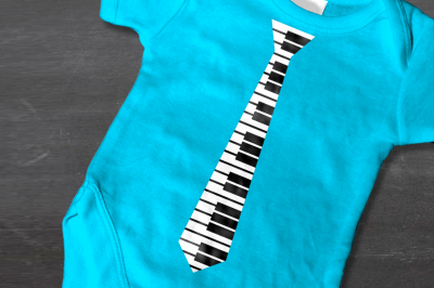 80s Piano Key Neck Tie | SVG | PNG | DXF