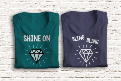 Hand Drawn Style Diamond | SVG | PNG | DXF