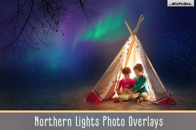 Northern Lights Photo Overlays