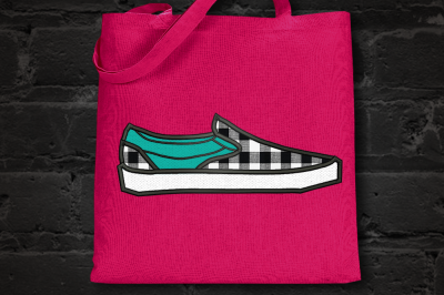 80s Skater Shoe | Applique Embroidery