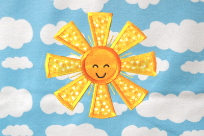 Happy Sun | Applique Embroidery