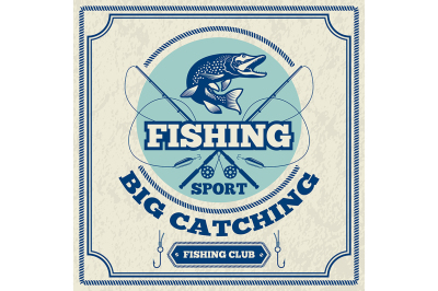 Poster for fishing club