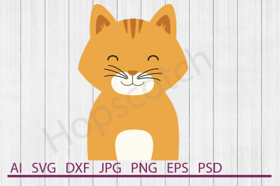 Cat SVG, Cat DXF, Cuttable File