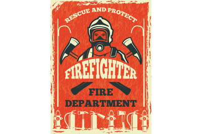 Poster for firefighter departmen