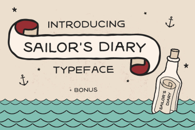 Sailors Diary Sans Tattoo Style Font