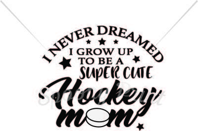 Super cute Hockey Mom