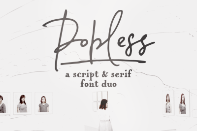 Popless | a font duo