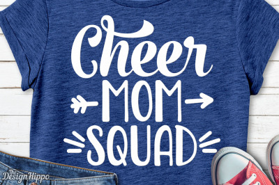 Cheer Mom Squad svg, Cheer SVG, Mom SVG, Squad SVG, PNG, DXF, Cut File
