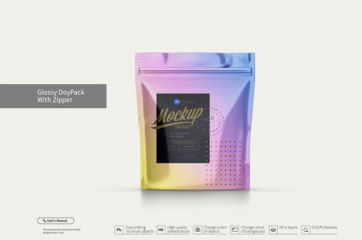 Download Glossy Candy Package Mockup Yellowimages