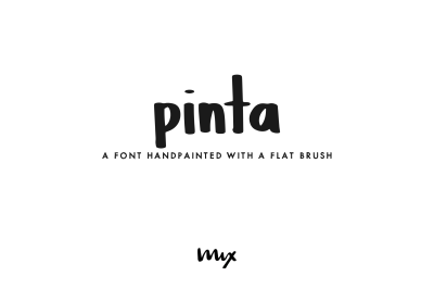 Pinta - A Handpainted Font