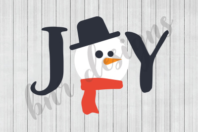 Christmas SVG, Joy SVG, Snowman SVG, SVG Files, DXF Files