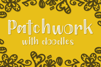 Patchwork - A double inline & doodles font duo