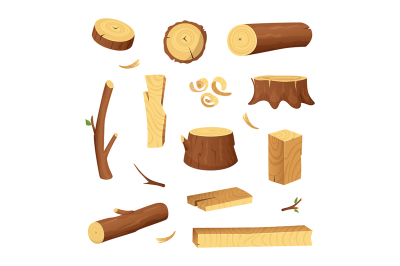 Materials for wood industry. Tree lumber, trunk