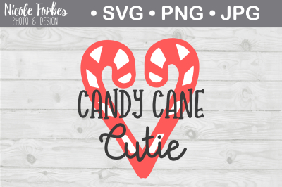 Candy Cane Cutie SVG Cut File svg png jpg pdf