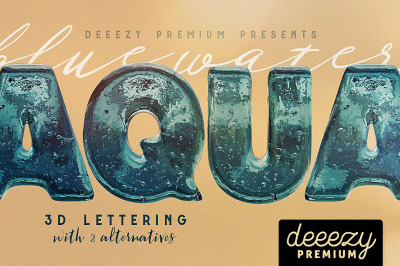 Aqua – 3D Lettering