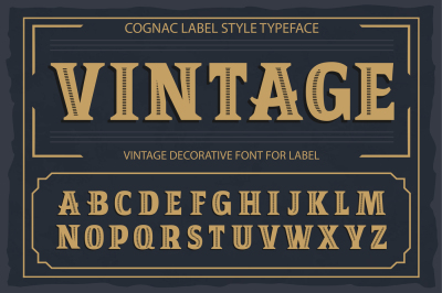 Vintage OTF and vector font