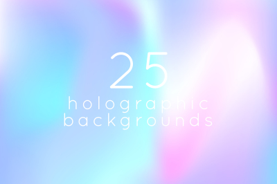 25 square holographic backgrounds