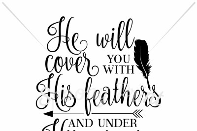 He will cover you with his feathers