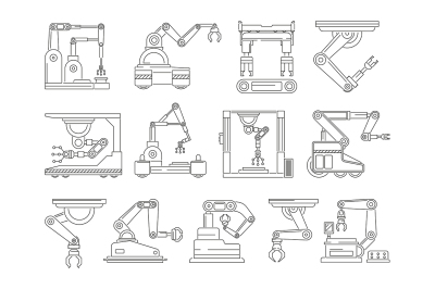 Robotic machines for production