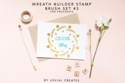Wreath Builder Stamp Brush Set #3 for Procreate