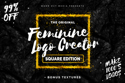 Feminine Logo Creator Square Edition