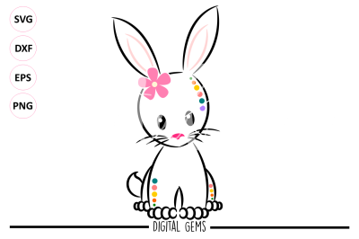 Bunny Rabbit SVG / DXF / EPS / PNG files