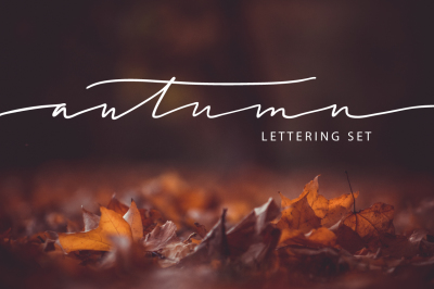 Lettering Pack about Autumn