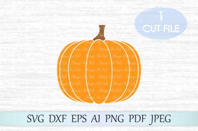 Pumpkin SVG, Pumkin cut file, Halloween SVG, Fall SVG, Autumn clipart