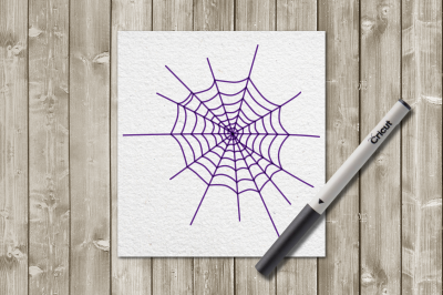 Spiderweb Single Line Sketch for Pens | SVG | PNG | DXF