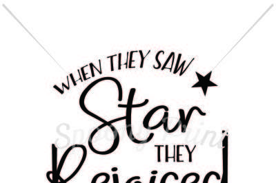 When they saw star they rejoiced