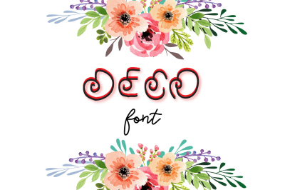 Deco - A decorative font