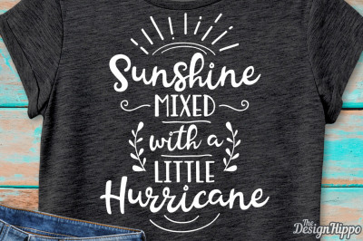 Sunshine Mixed With A Little Hurricane SVG, Summer SVG, PNG, Cut Files
