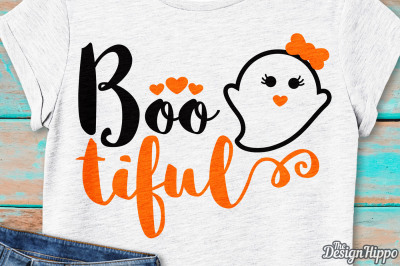 Bootiful SVG, Boo tiful SVG, Halloween SVG, Boo SVG, Bow SVG, PNG, DXF