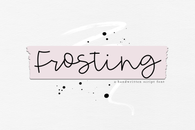 Frosting - Handwritten Script Font