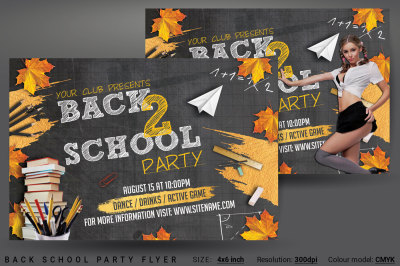 Back School Party Flyer