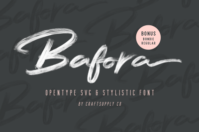 Bafora - SVG Font + Bonus